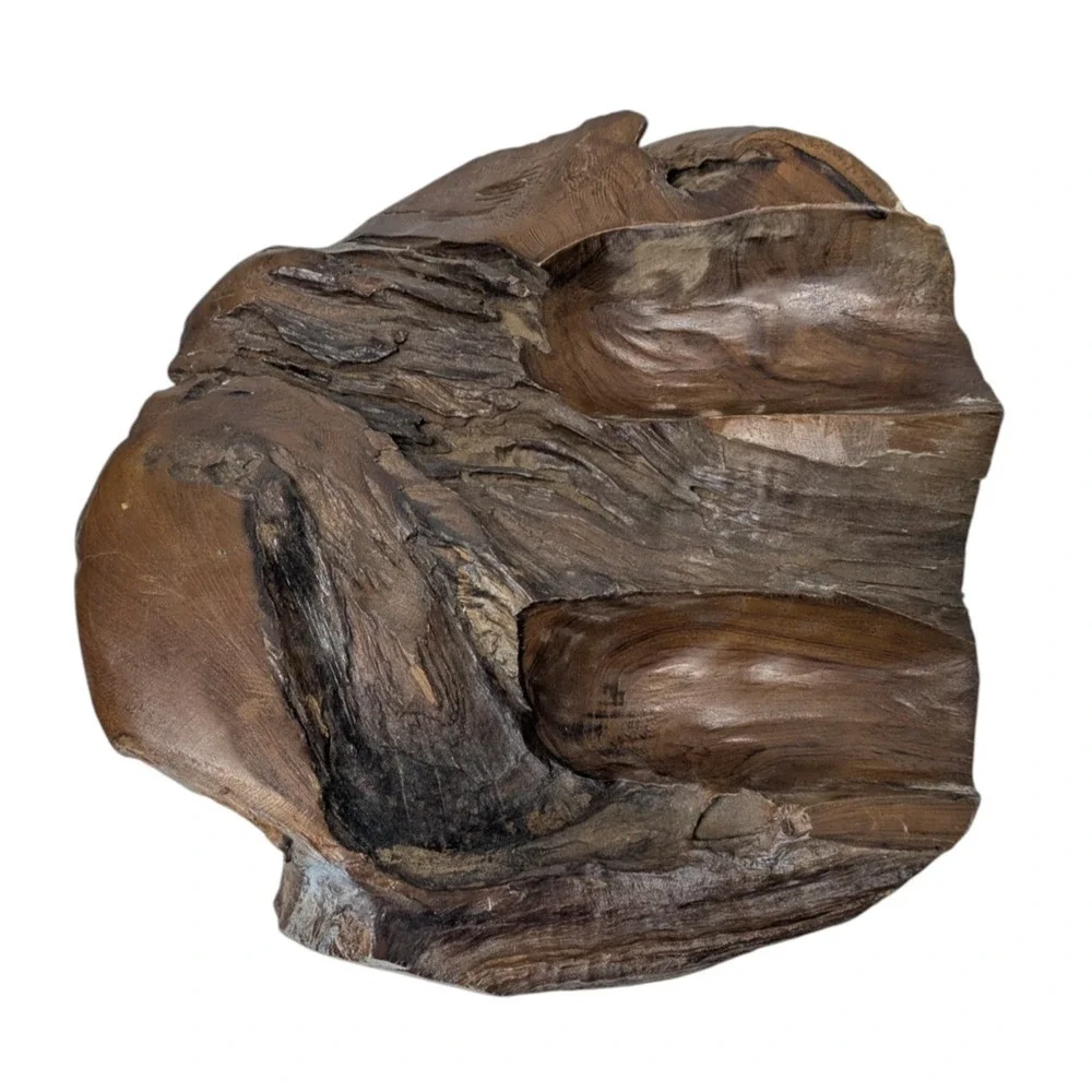Natural Hand Carved Root Wood Wine Bottle Holders Live Edge Bottle Stand